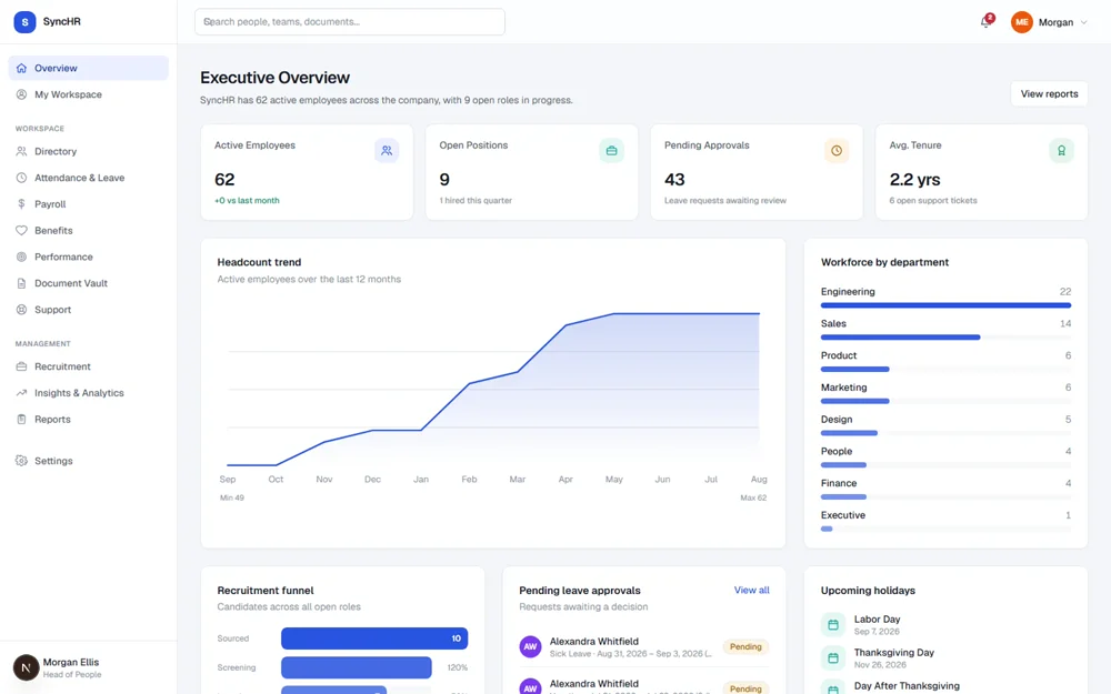 SyncHR screenshot 2
